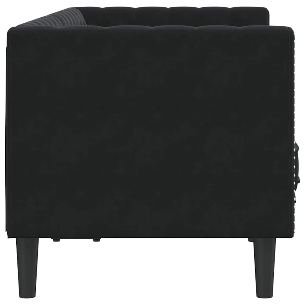 Sofa Black 174 x 74.5 x 70.5 cm Velvet