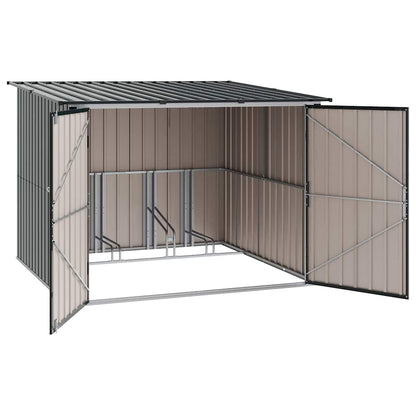 Bike Shed 3 pcs Anthracite 216 x 207 x 158 cm Metal