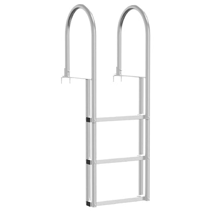 3-Step Dock Ladder Silver 45 x 11.5 x 134 cm Aluminum
