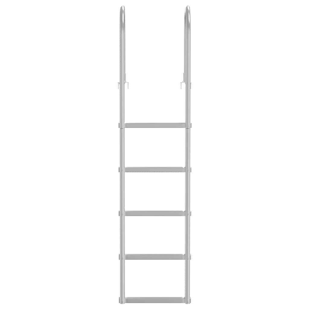5-Step Dock Ladder Silver 45 ×11.5 ×190 cm Aluminum