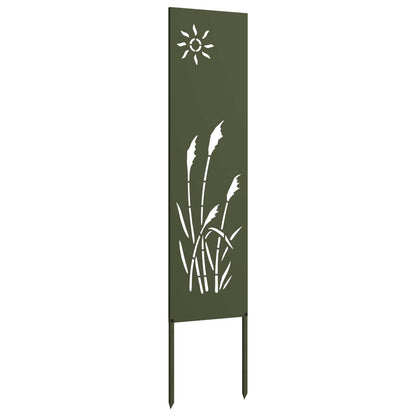 Garden Privacy Screen Olive green 32 x 140 cm Cold-rolled steel