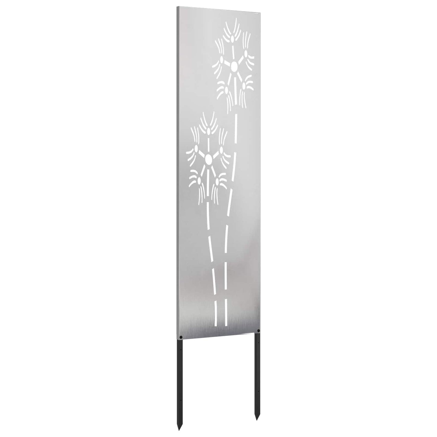 Garden Privacy Screen Silver 32 x 140 cm Stainless steel