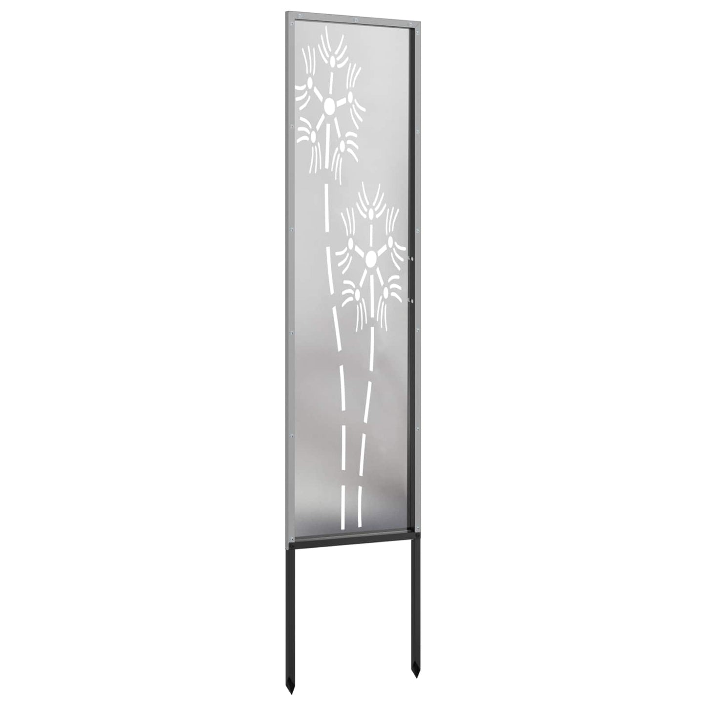 Garden Privacy Screen Silver 32 x 140 cm Stainless steel