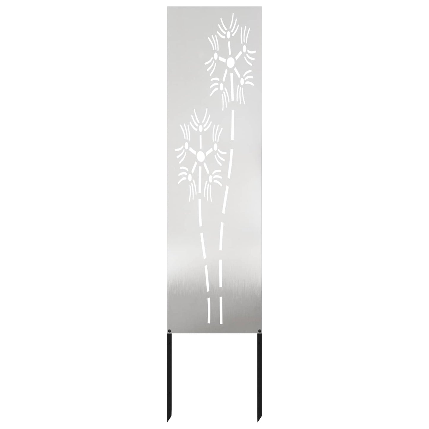 Garden Privacy Screen Silver 32 x 140 cm Stainless steel