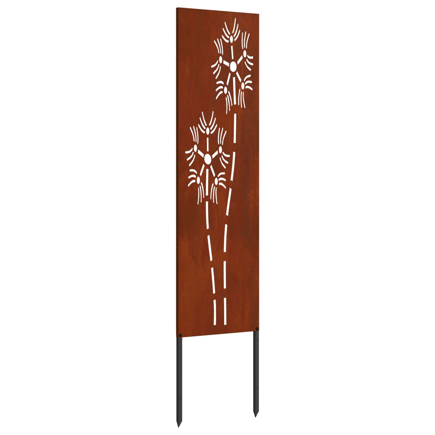 Garden Privacy Screen Rusty 32 x 140 cm Weathering steel