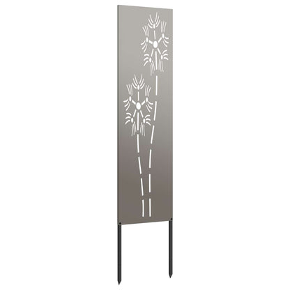 Garden Privacy Screen Rusty 32 x 140 cm Weathering steel