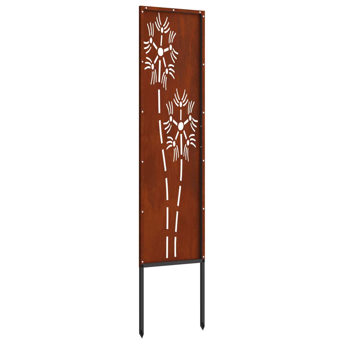 Garden Privacy Screen Rusty 32 x 140 cm Weathering steel