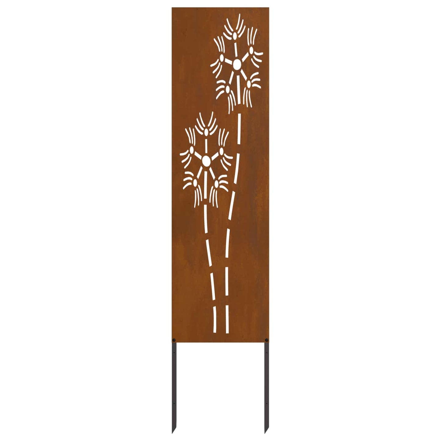 Garden Privacy Screen Rusty 32 x 140 cm Weathering steel