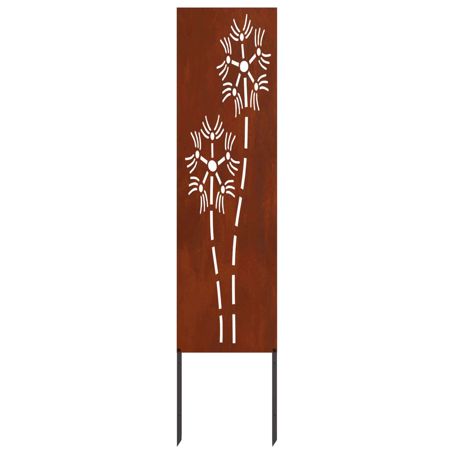 Garden Privacy Screen Rusty 32 x 140 cm Weathering steel