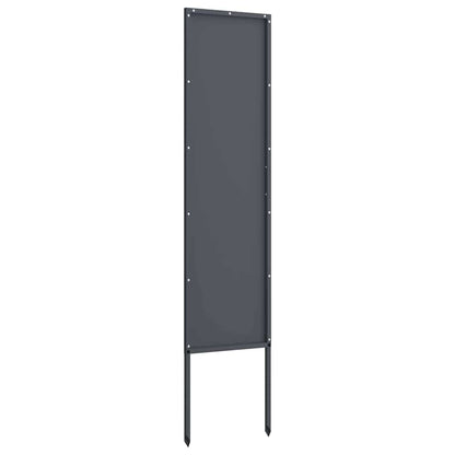 Garden Privacy Screen Anthracite 32 x 140 cm Cold-rolled steel
