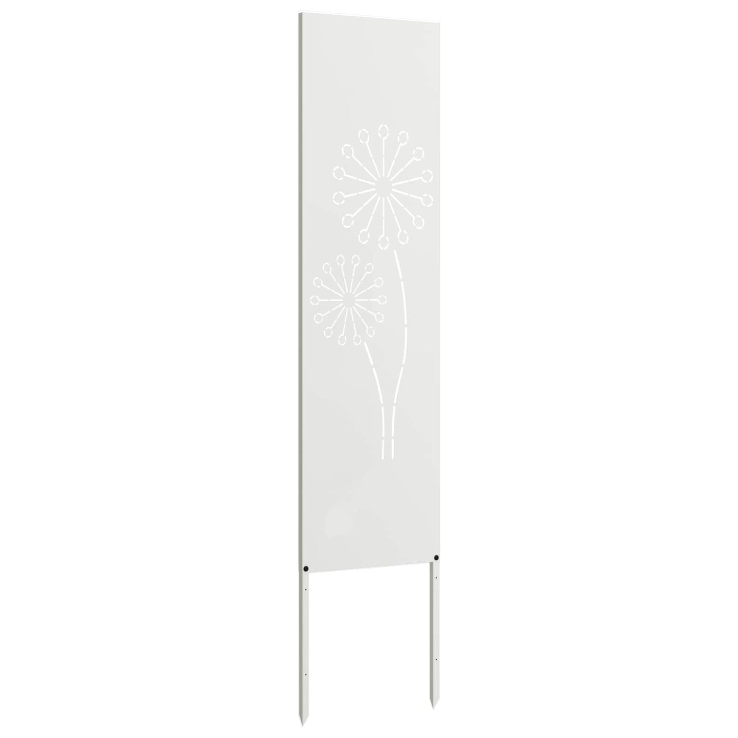 Garden Privacy Screen White 32 x 140 cm Cold-rolled steel