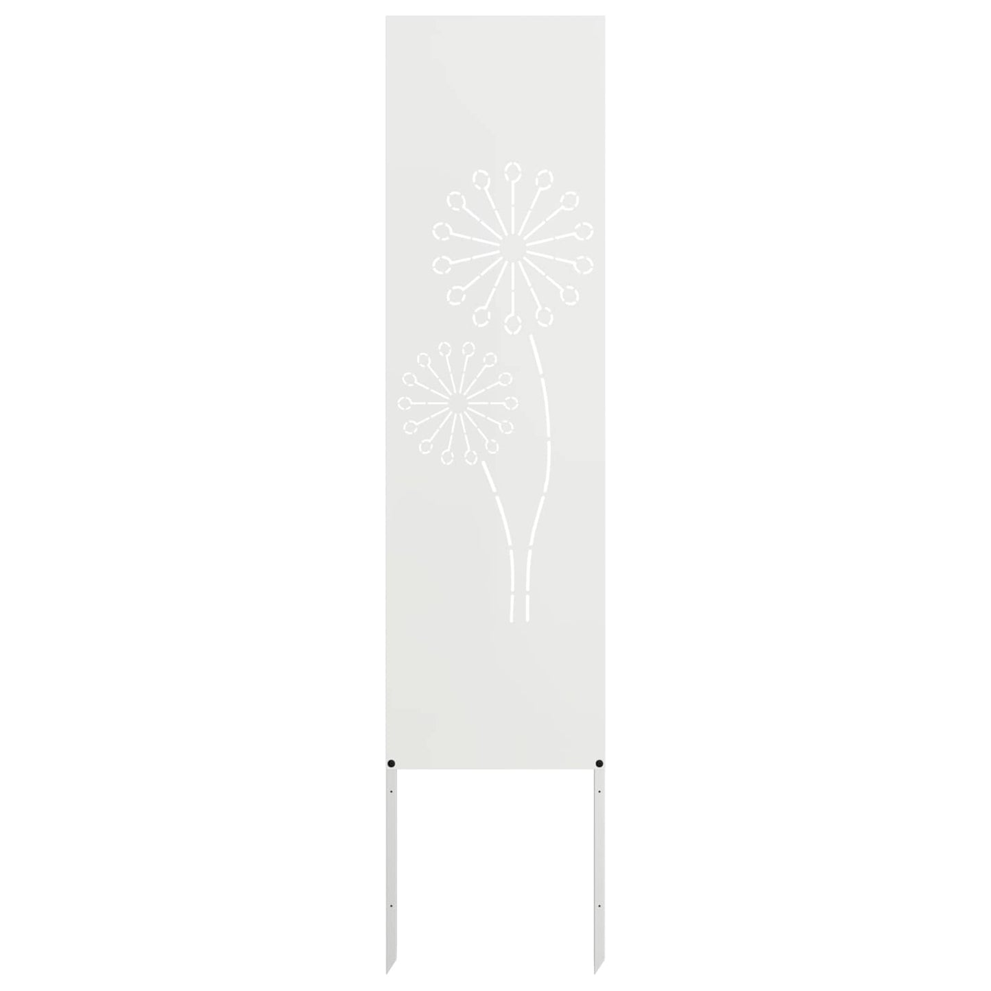 Garden Privacy Screen White 32 x 140 cm Cold-rolled steel