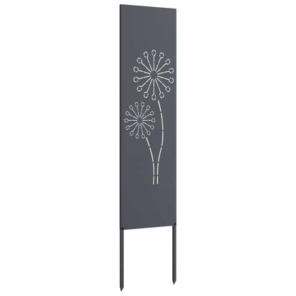Garden Privacy Screen Anthracite 32 x 140 cm Cold-rolled steel