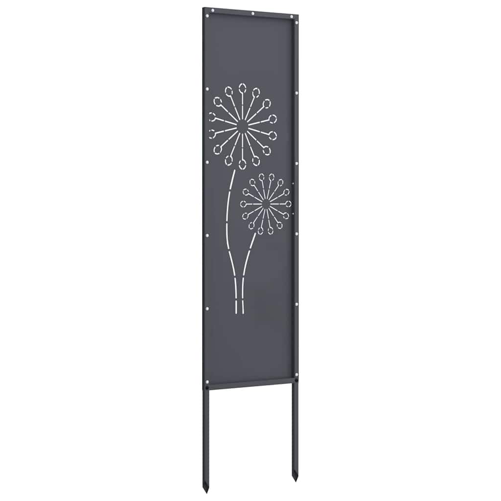 Garden Privacy Screen Anthracite 32 x 140 cm Cold-rolled steel