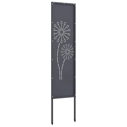 Garden Privacy Screen Anthracite 32 x 140 cm Cold-rolled steel