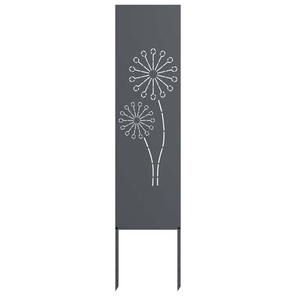 Garden Privacy Screen Anthracite 32 x 140 cm Cold-rolled steel