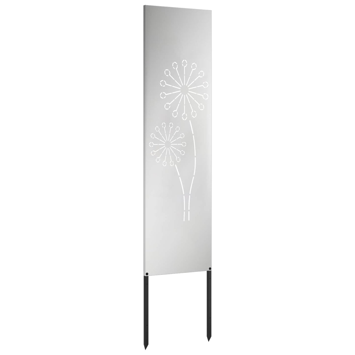 Garden Privacy Screen Silver 32 x 140 cm Galvanised steel