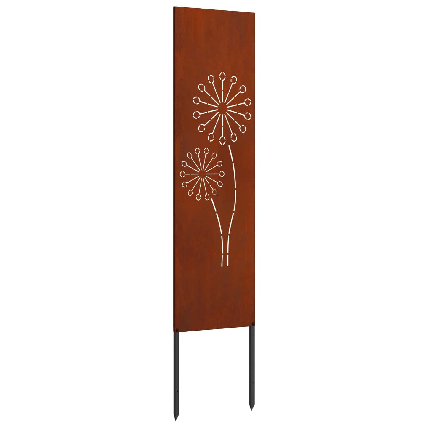Garden Privacy Screen Rusty 32 x 140 cm Weathering steel