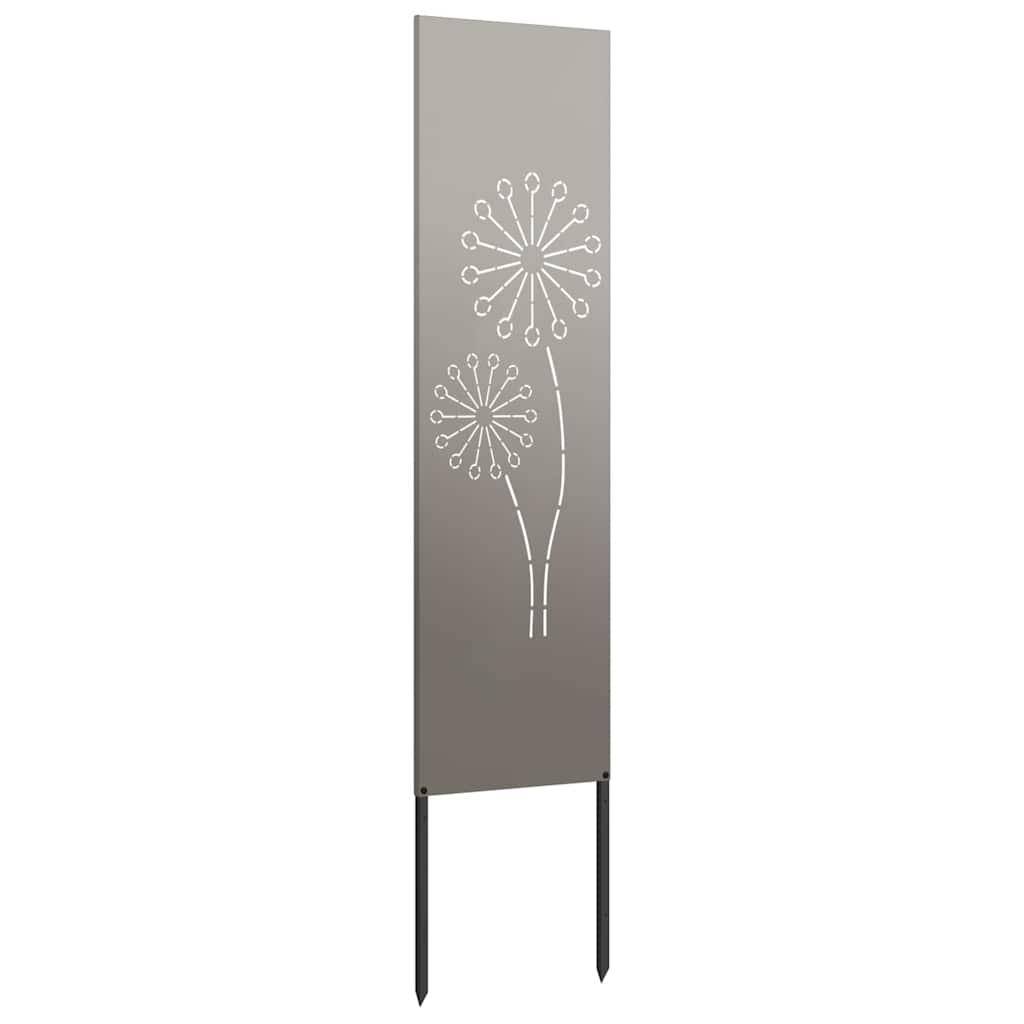 Garden Privacy Screen Rusty 32 x 140 cm Weathering steel