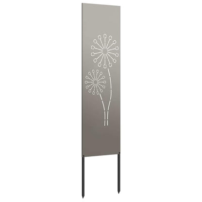 Garden Privacy Screen Rusty 32 x 140 cm Weathering steel