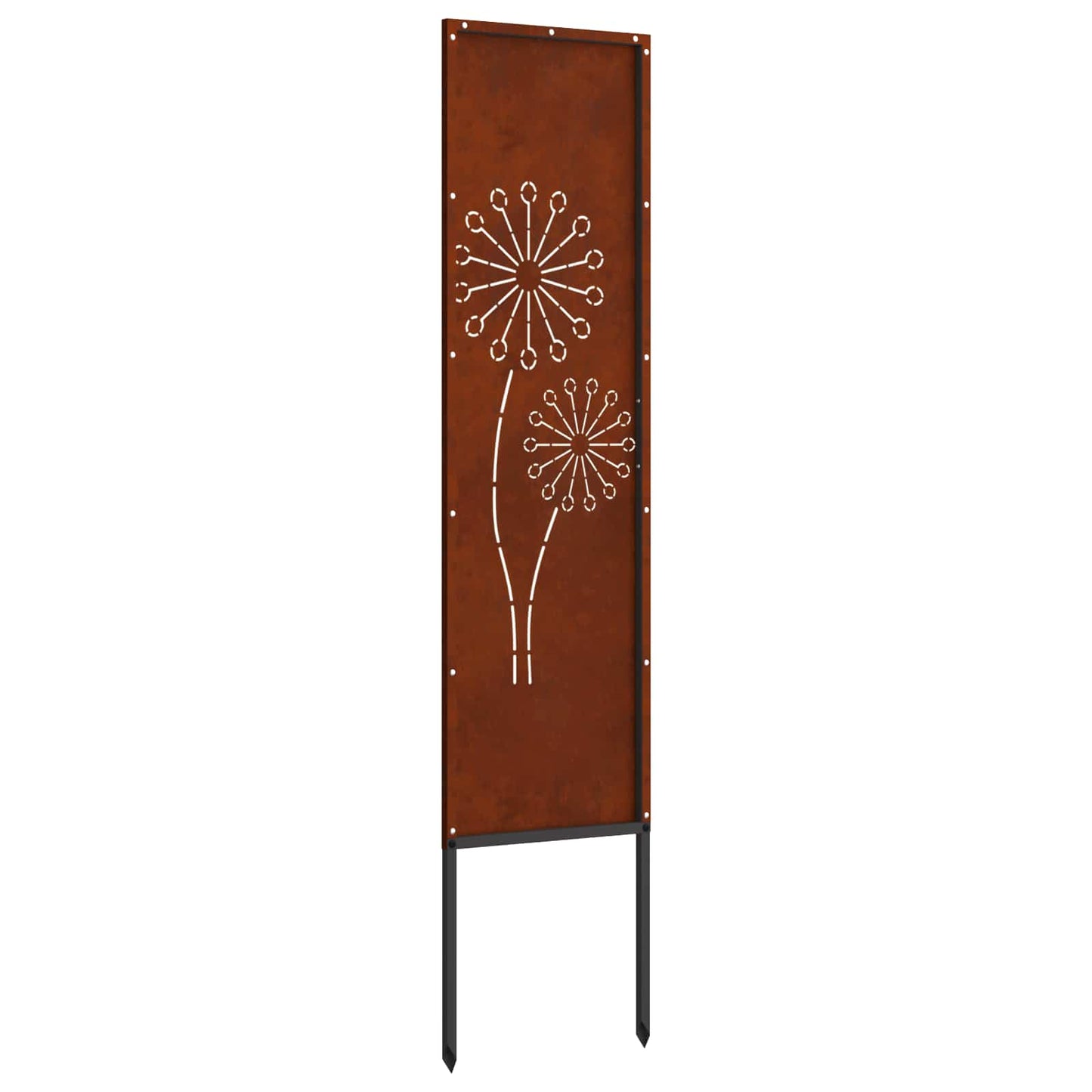 Garden Privacy Screen Rusty 32 x 140 cm Weathering steel