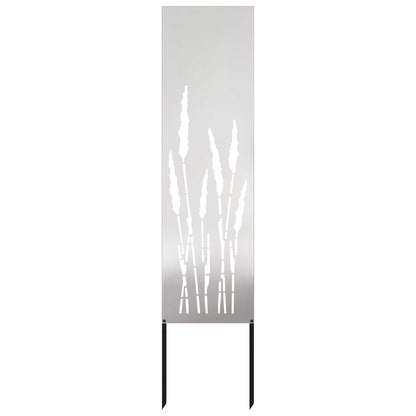 Garden Privacy Screen Silver 32 x 140 cm Stainless steel
