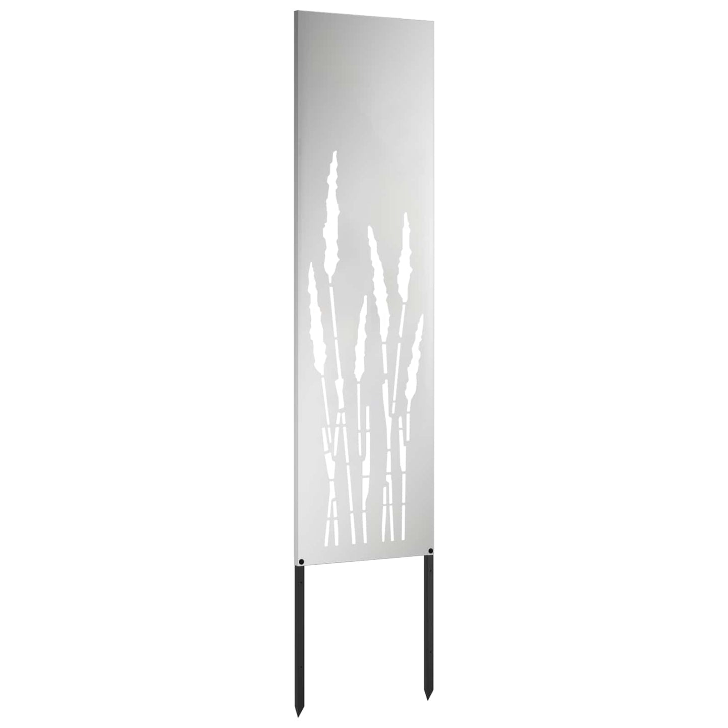 Garden Privacy Screen Silver 32 x 140 cm Galvanised steel