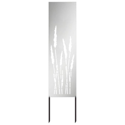 Garden Privacy Screen Silver 32 x 140 cm Galvanised steel