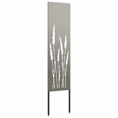Garden Privacy Screen Rusty 32 x 140 cm Weathering Steel