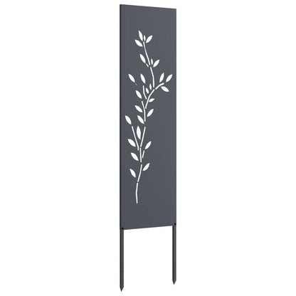Garden Privacy Screen Anthracite 32 x 140 cm Cold-rolled steel