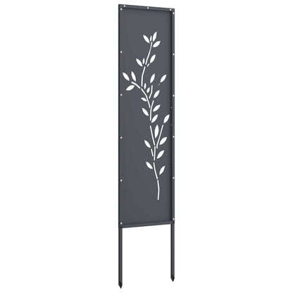 Garden Privacy Screen Anthracite 32 x 140 cm Cold-rolled steel