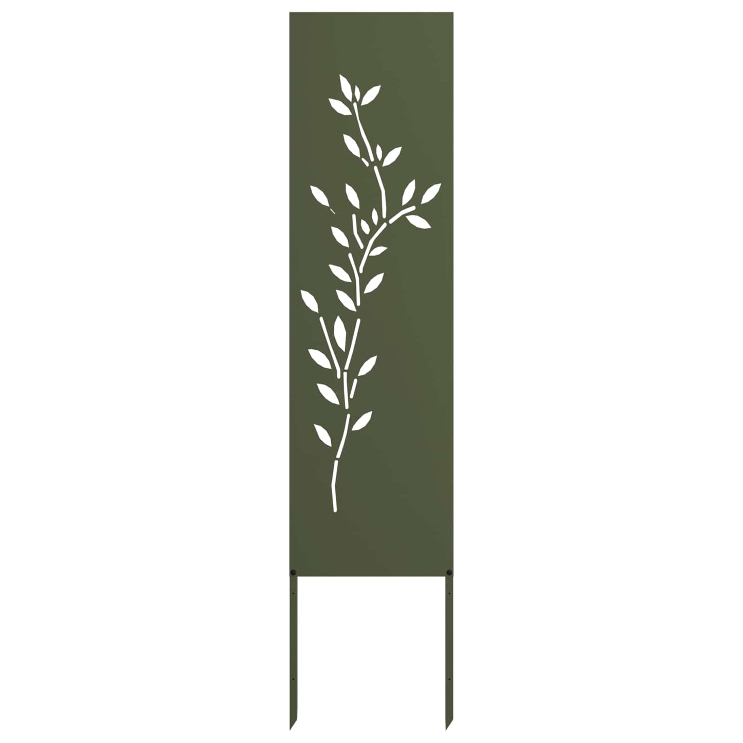 Garden Privacy Screen Olive green 32 x 140 cm Cold-rolled steel