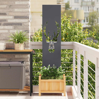 Garden Privacy Screen Anthracite 32 x 140 cm Cold-rolled steel