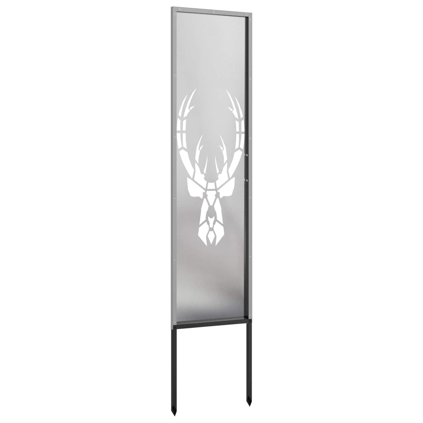 Garden Privacy Screen Silver 32 x 140 cm Stainless steel