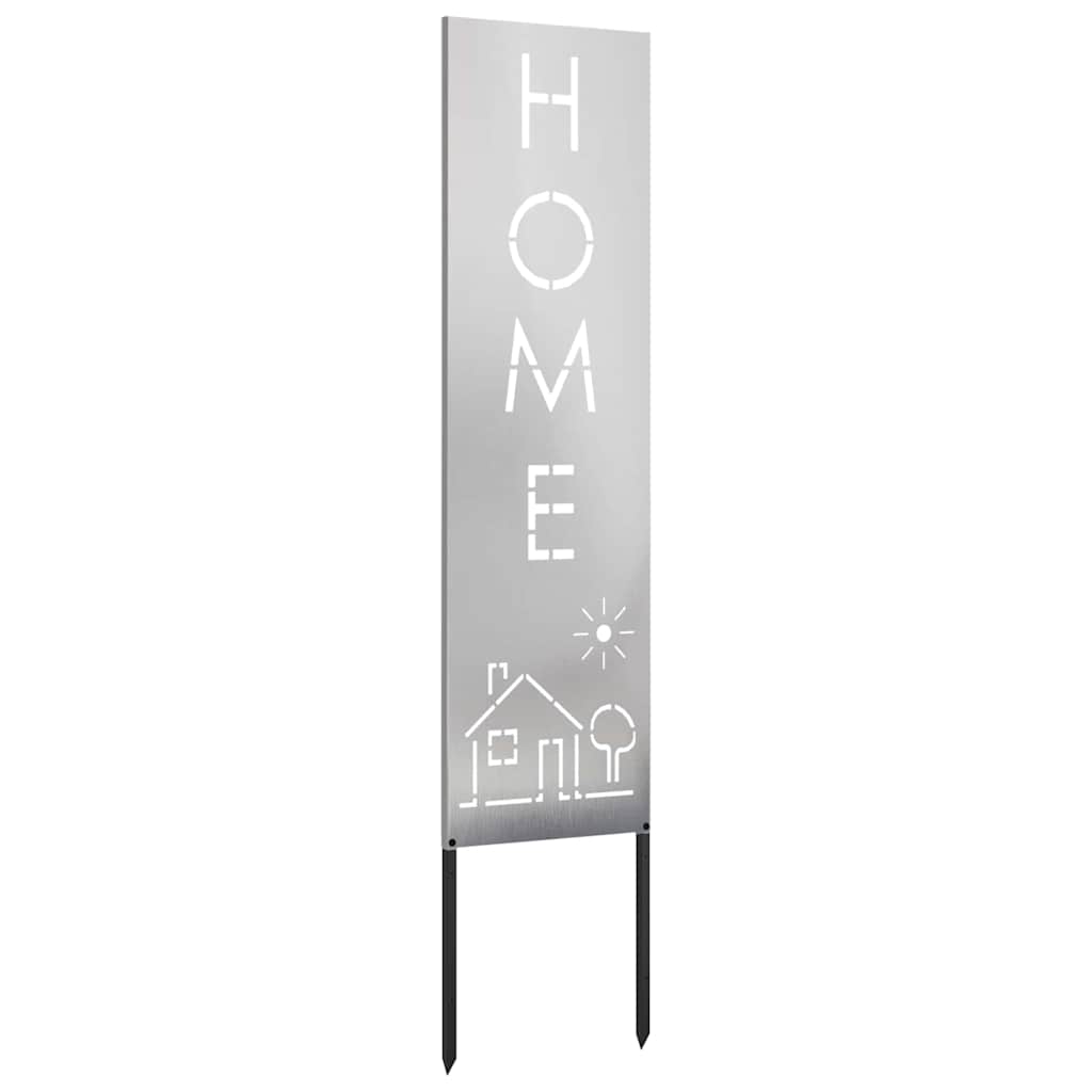 Garden Privacy Screen Silver 32 x 140 cm Stainless steel