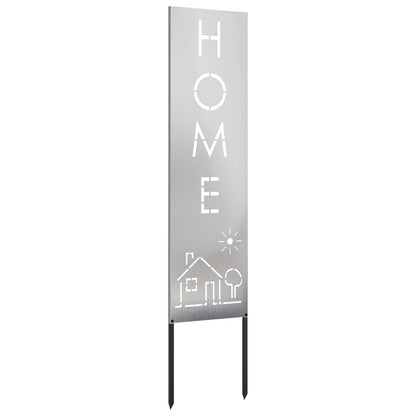 Garden Privacy Screen Silver 32 x 140 cm Stainless steel