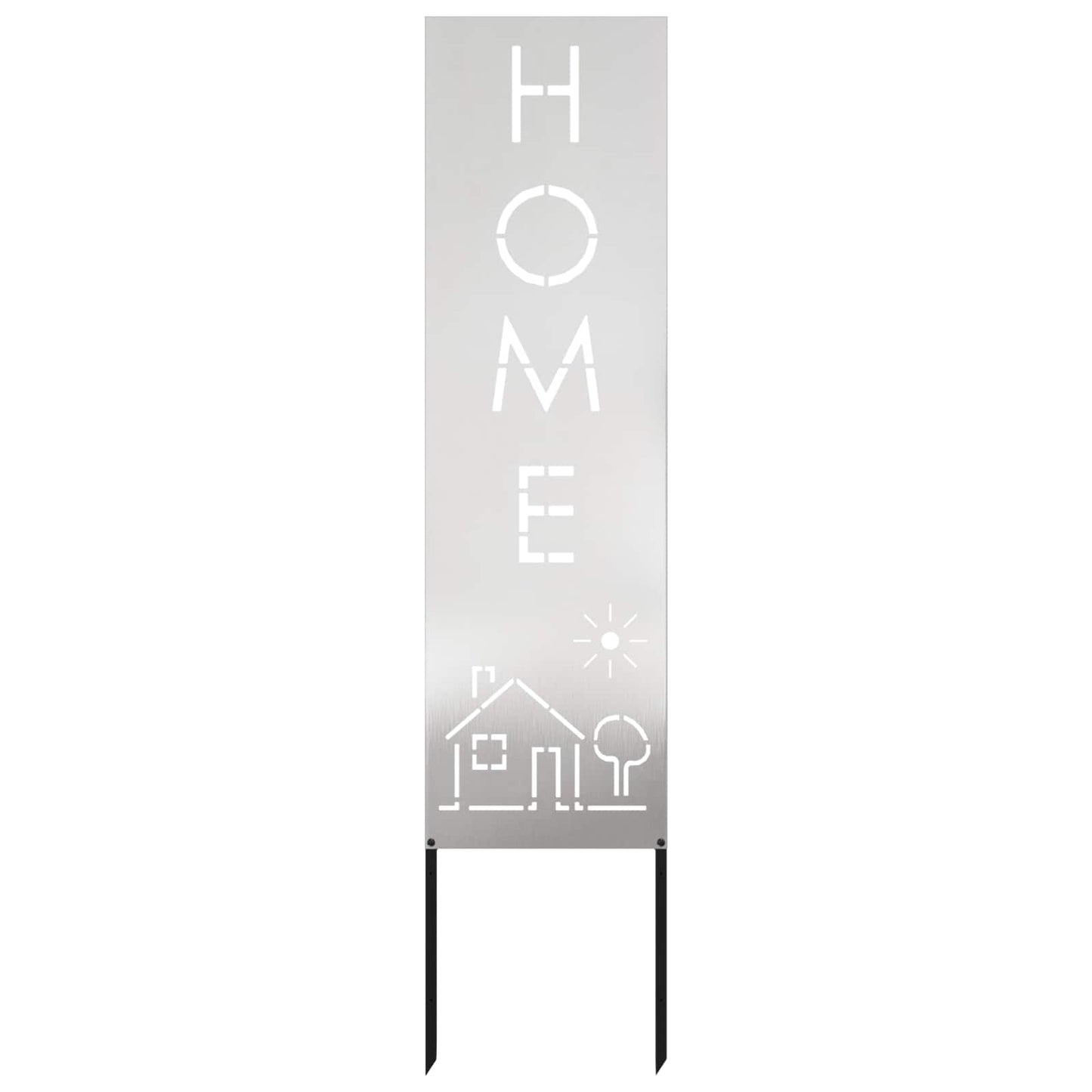 Garden Privacy Screen Silver 32 x 140 cm Stainless steel