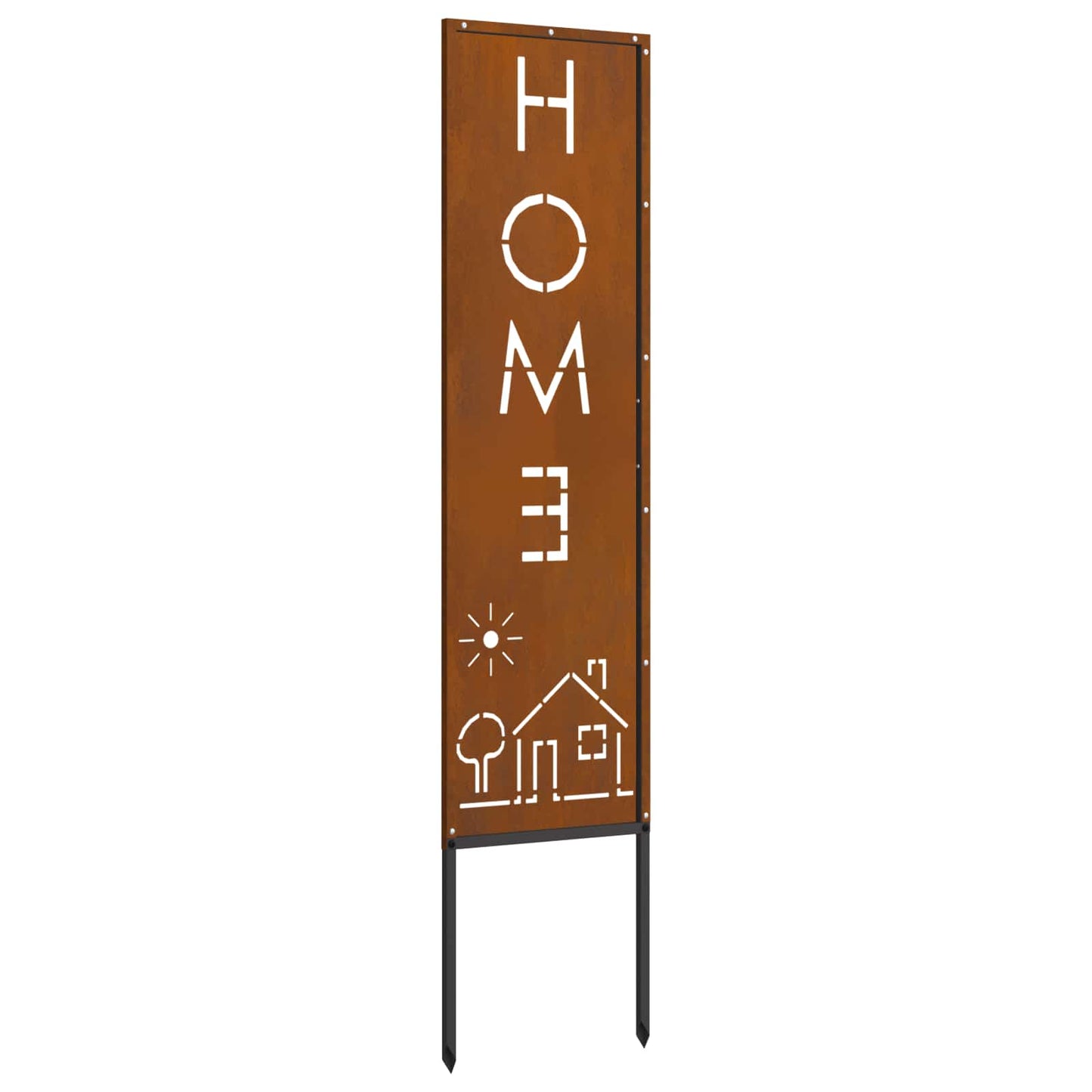 Garden Privacy Screen Rusty 32 x 140 cm Weathering Steel