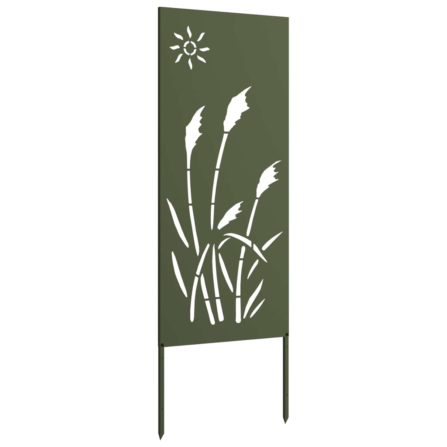 Garden Privacy Screen Olive green 50 x 140 cm Cold-rolled steel
