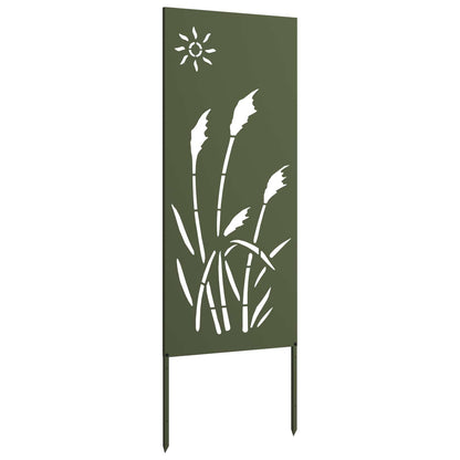 Garden Privacy Screen Olive green 50 x 140 cm Cold-rolled steel
