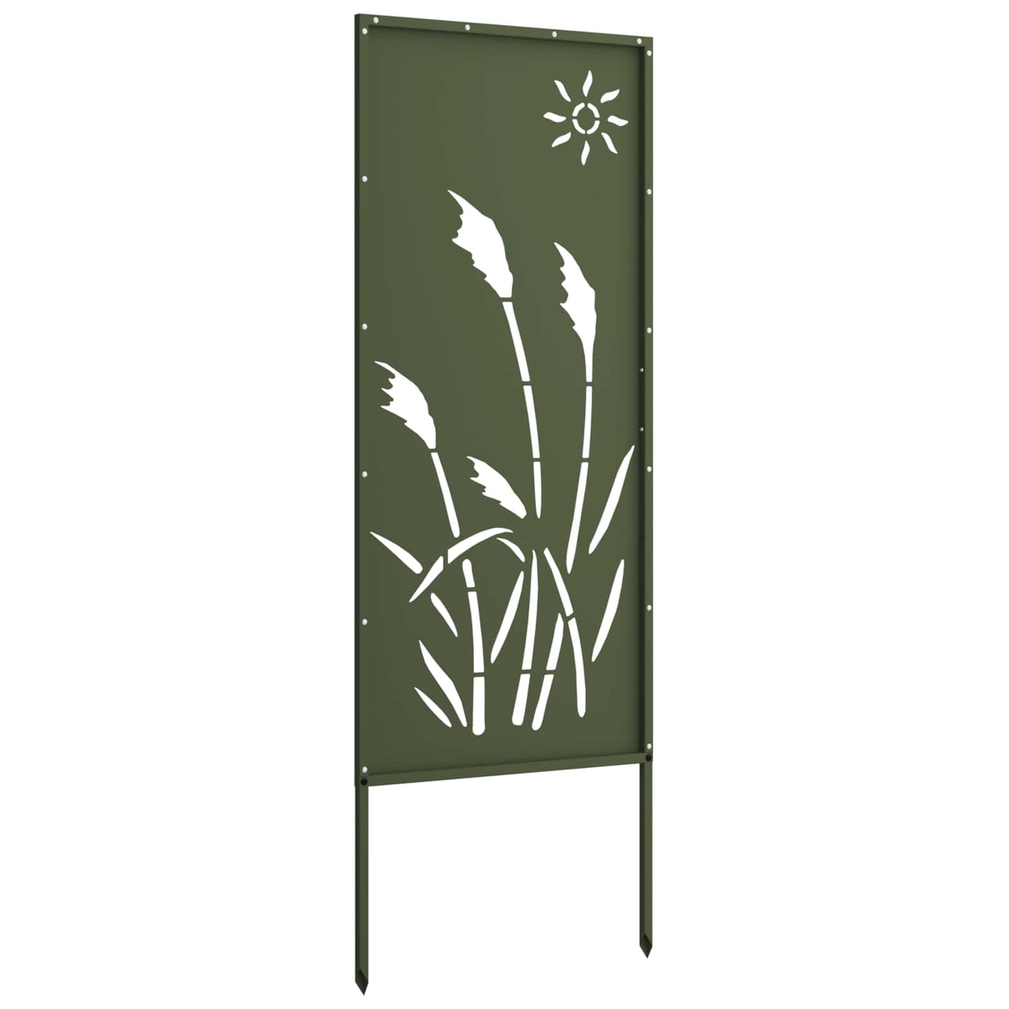 Garden Privacy Screen Olive green 50 x 140 cm Cold-rolled steel