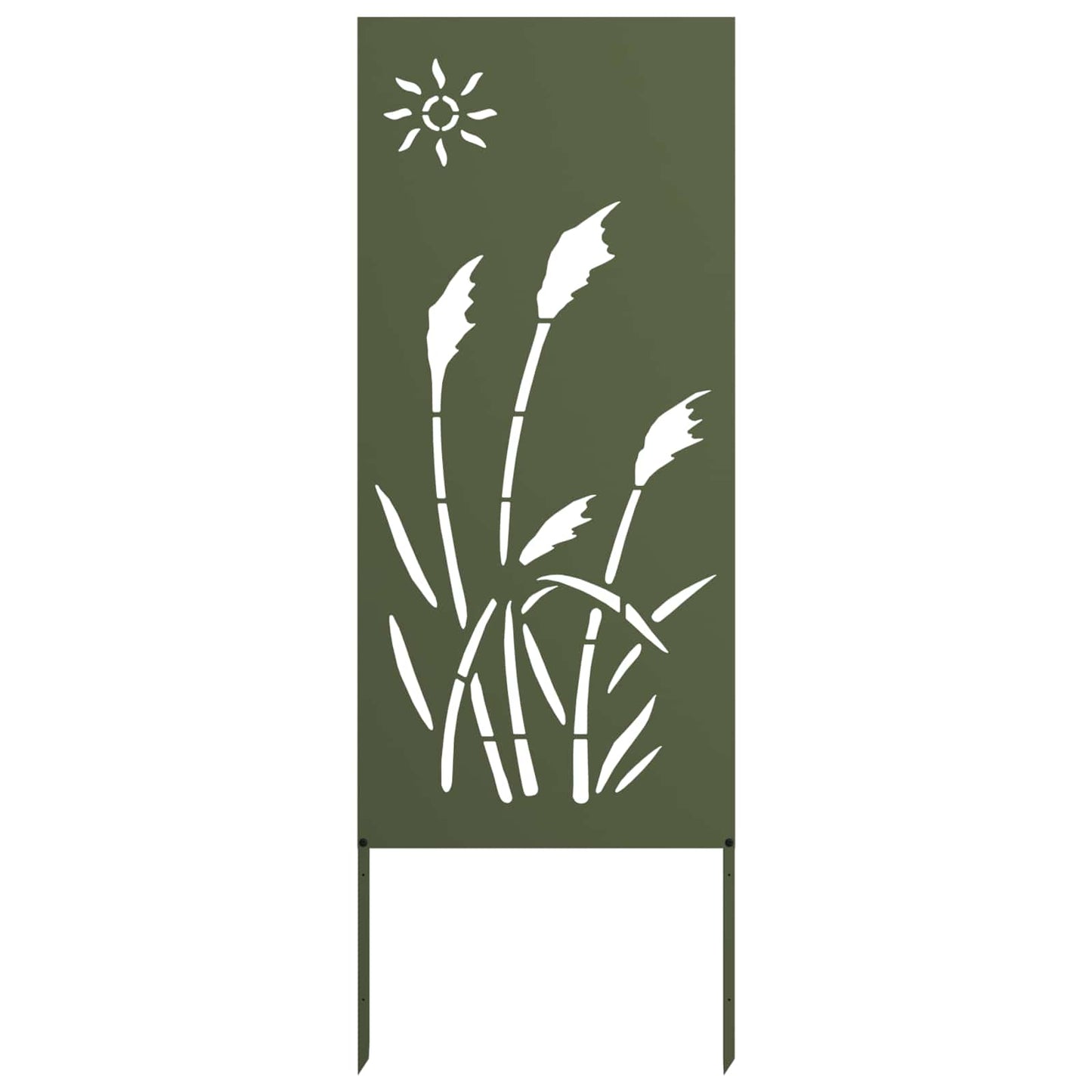 Garden Privacy Screen Olive green 50 x 140 cm Cold-rolled steel