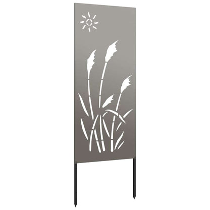 Garden Privacy Screen Rusty 50 x 140 cm Weathering Steel