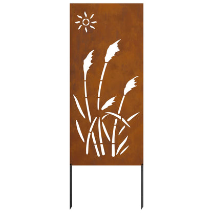 Garden Privacy Screen Rusty 50 x 140 cm Weathering Steel