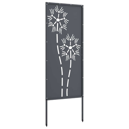 Garden Privacy Screen Anthracite 50 x 140 cm Cold-rolled steel