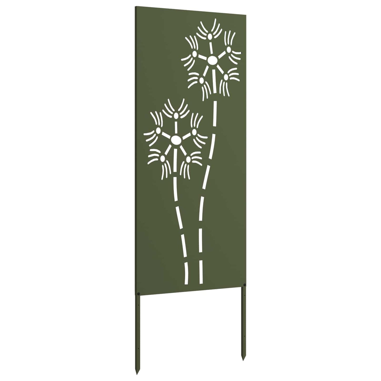 Garden Privacy Screen Olive green 50 x 140 cm Cold-rolled steel