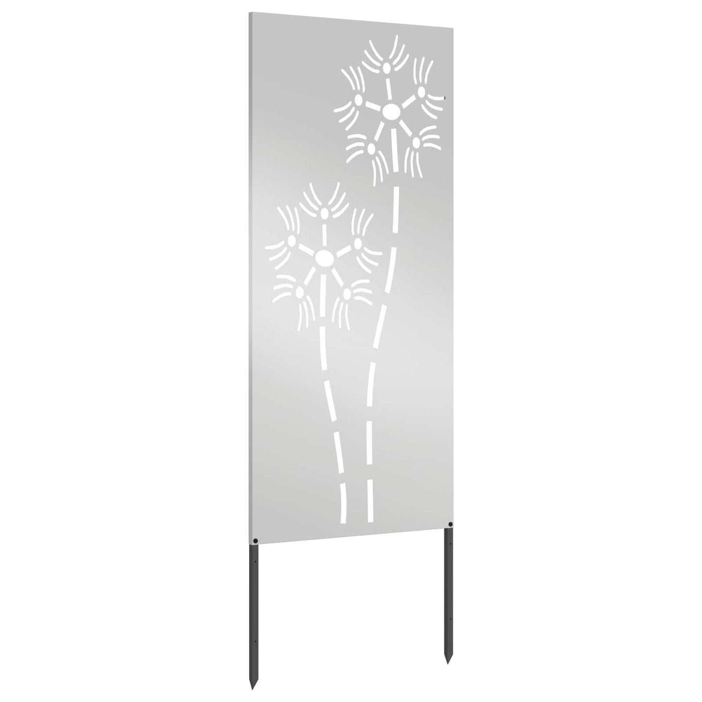 Garden Privacy Screen Silver 50 x 140 cm Galvanised steel