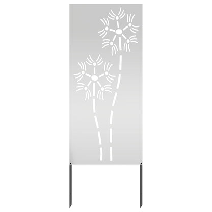 Garden Privacy Screen Silver 50 x 140 cm Galvanised steel