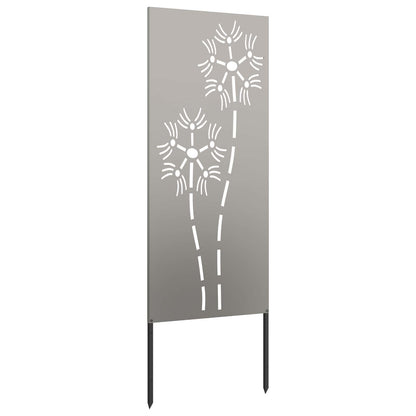 Garden Privacy Screen Rusty 50 x 140 cm Weathering Steel