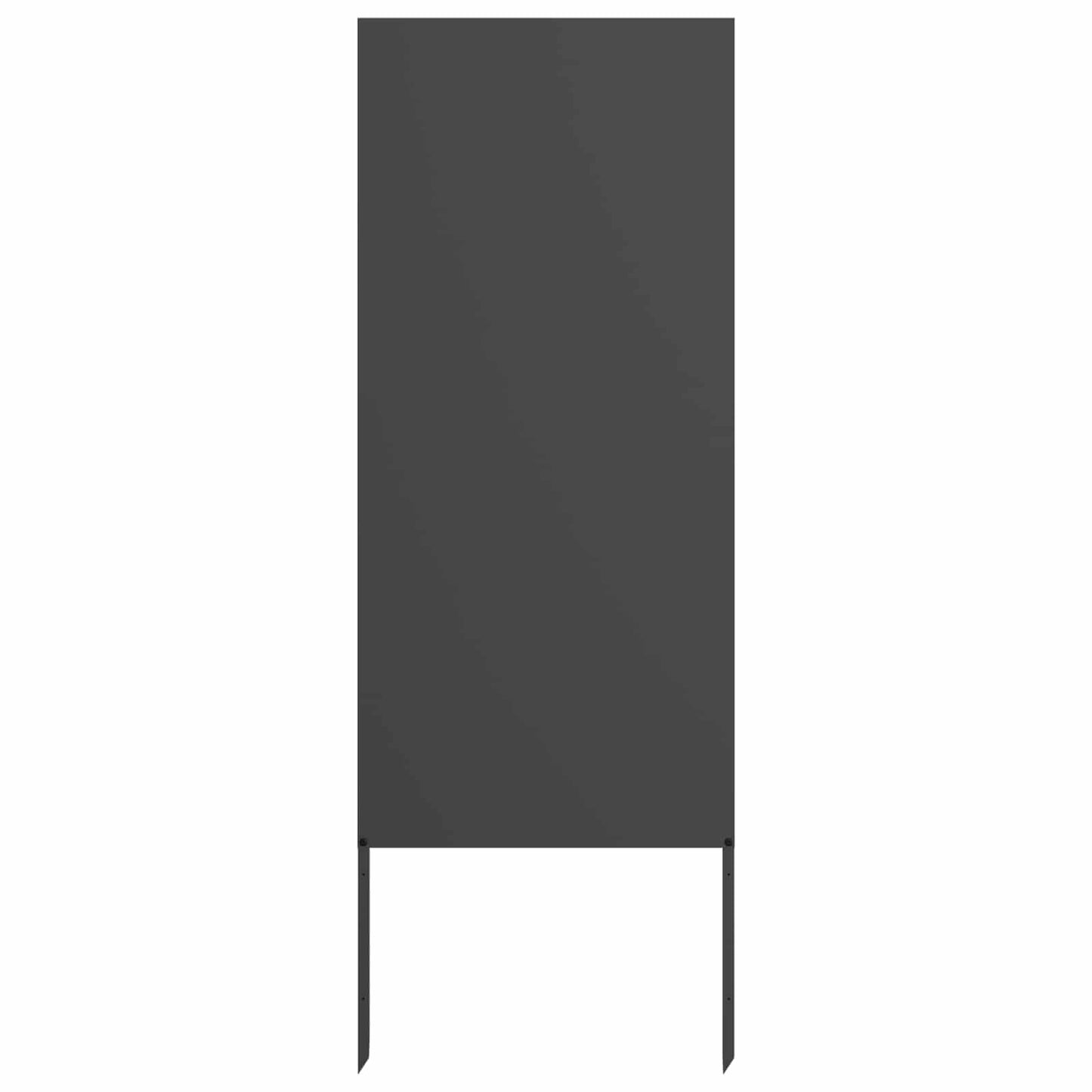 Garden Privacy Screen Black 50 x 140 cm Cold-rolled steel